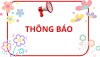 THÔNG BÁO